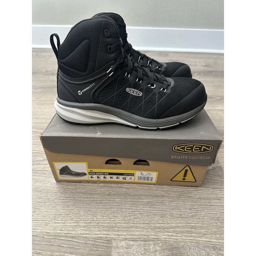 Man's Boots KEEN Utility Vista Energy Mid Int. Tactical Composite Toe Shock 7D